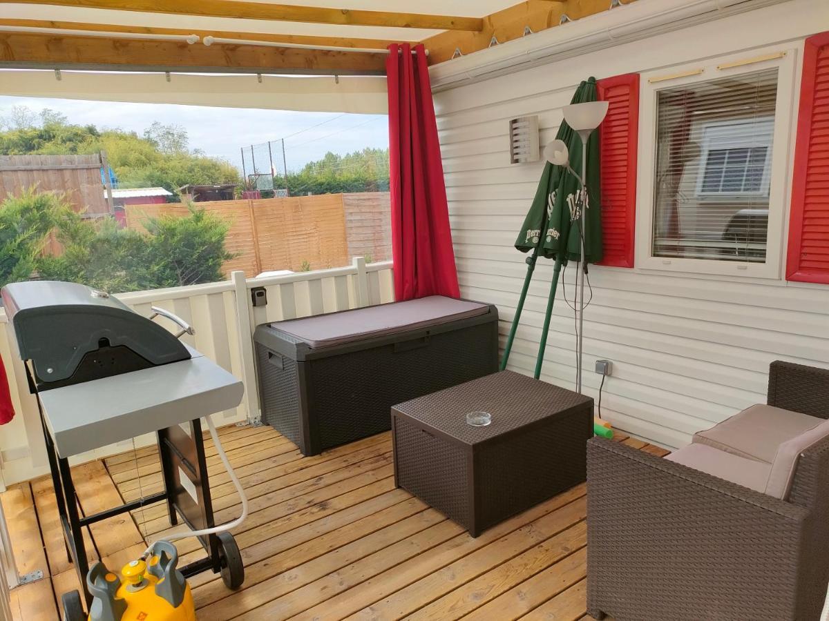 Mobil Home Climatise Au Domaine Lalande A 미미장플라즈 외부 사진